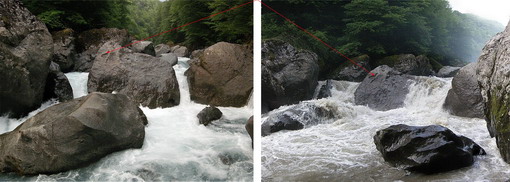 Ф76 Основной слив порога 2.7 "3 водопад" по низкой и высокой воде